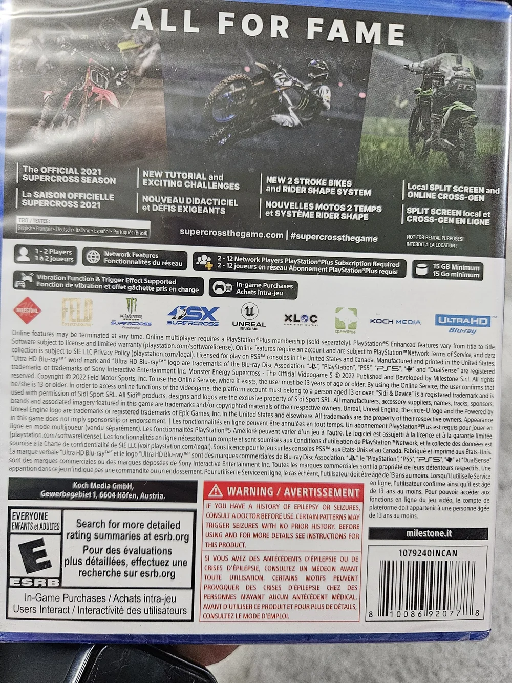 Sony PS5 Monster Energy AMA Supercross 5 Championship